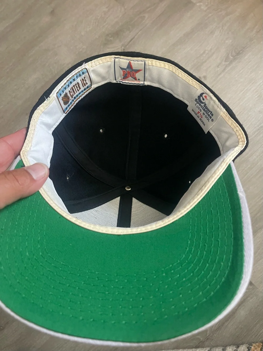 Vintage Los Angeles Kings Script Sports Specialties Fitted Hat 7 1/8